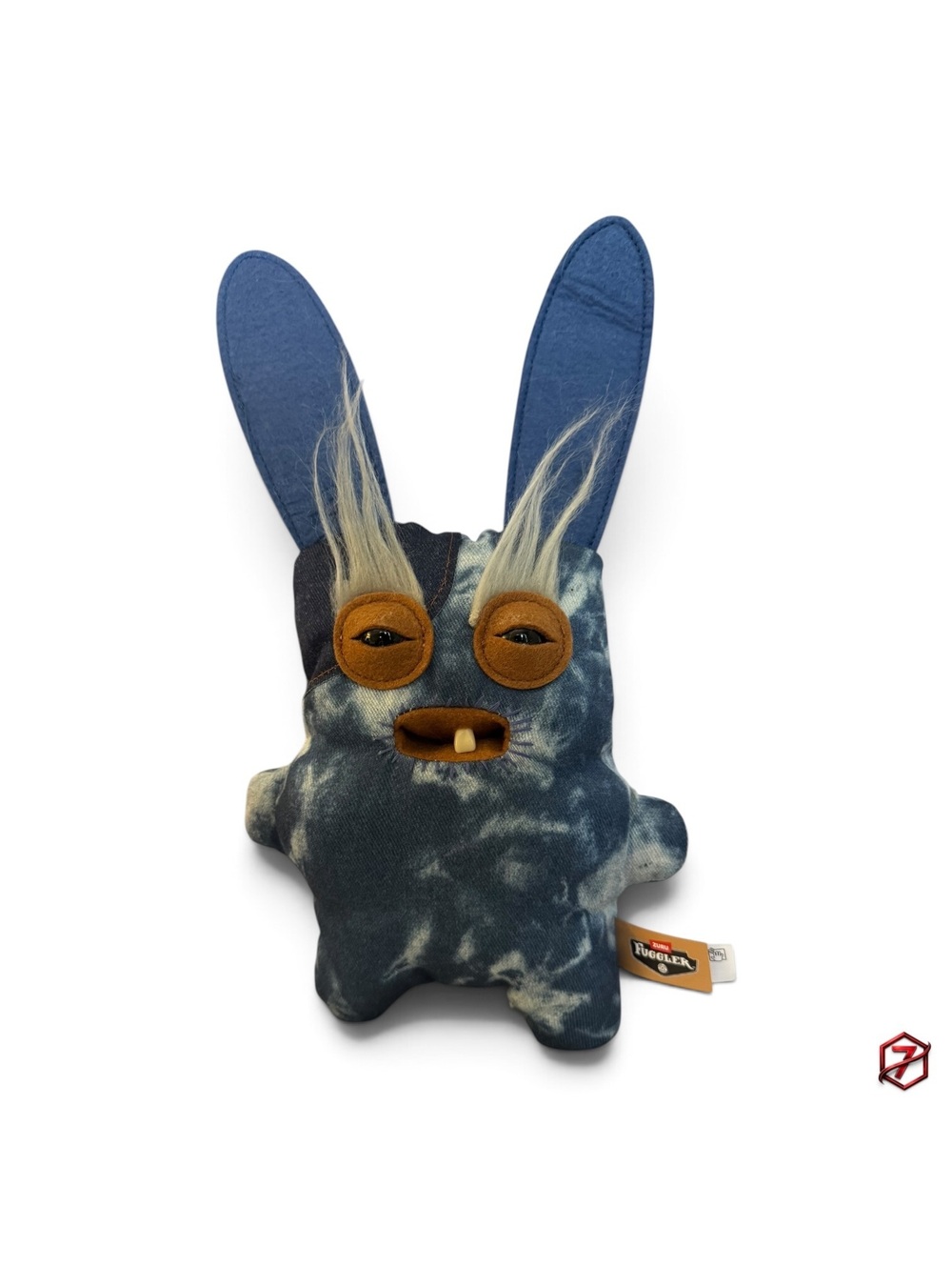 Fuggler Old Fogies Rabid Rabbit Blue Denim 9in Plush ZURU One Tooth
